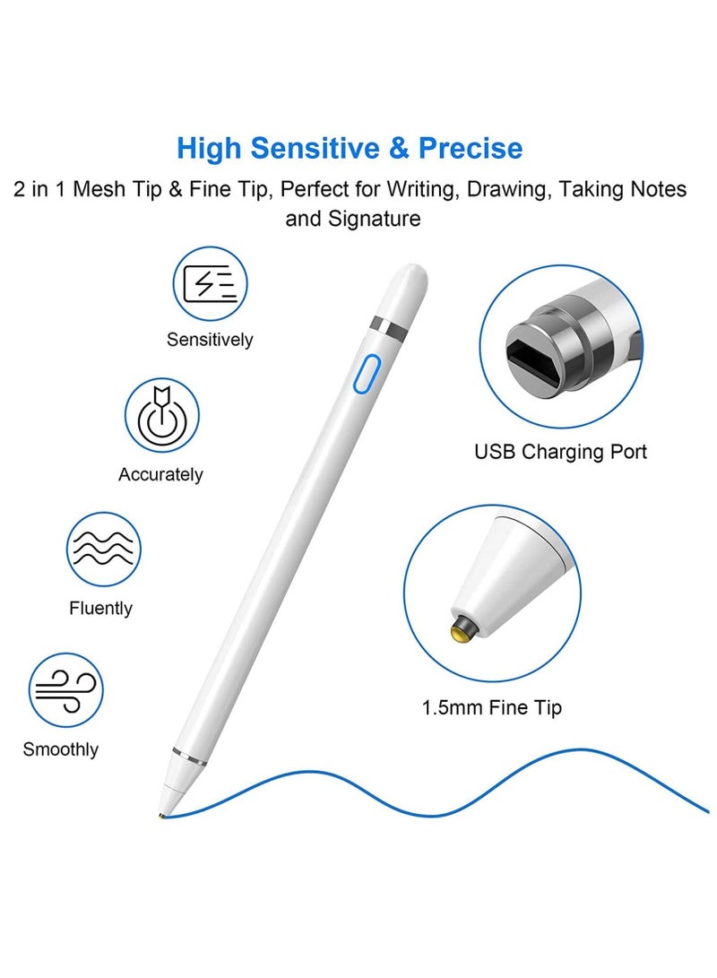 Stylus Pen For iPad With Palm Rejection White - Image 3