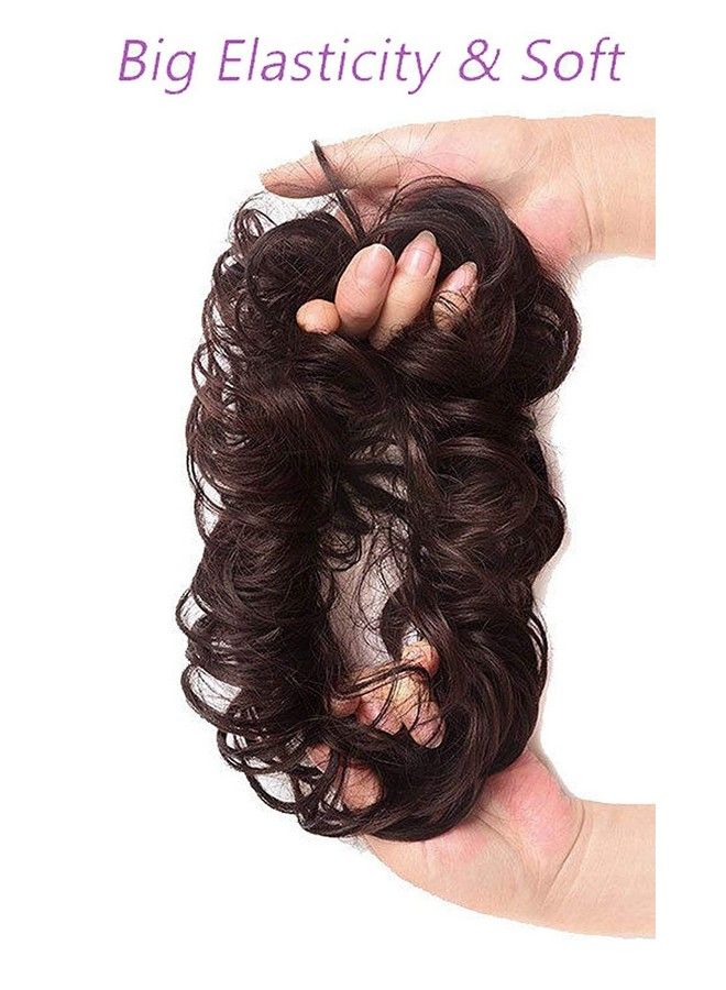 Chronex Set Of 2 Synthetic Hair Rubber Band For Women And Girls Casual Use_ 20 Grams Brown - Image 3