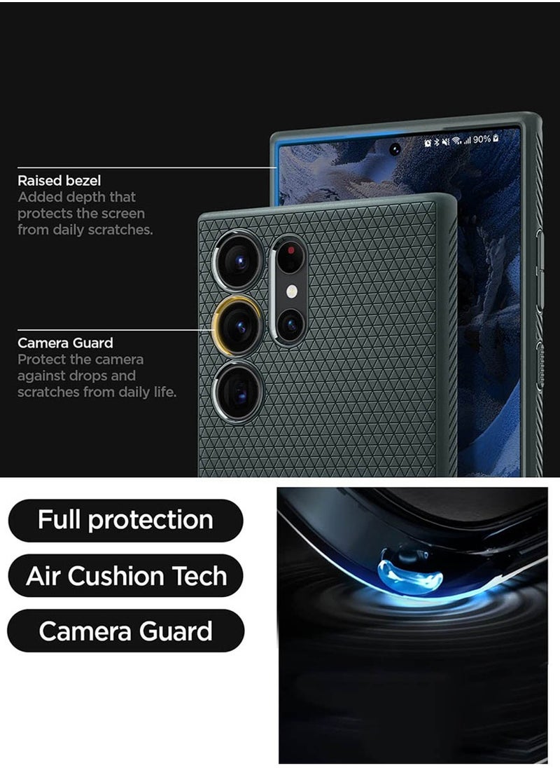 Spigen Liquid Air for Samsung Galaxy S23 ULTRA Case Cover (2023) - Abyss Green  - Image 5
