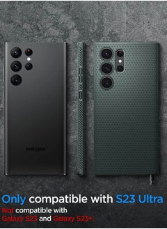 Spigen Liquid Air for Samsung Galaxy S23 ULTRA Case Cover (2023) - Abyss Green  - Image 2