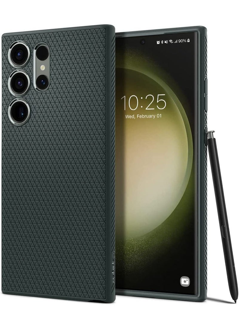Spigen Liquid Air for Samsung Galaxy S23 ULTRA Case Cover (2023) - Abyss Green  - Image 1