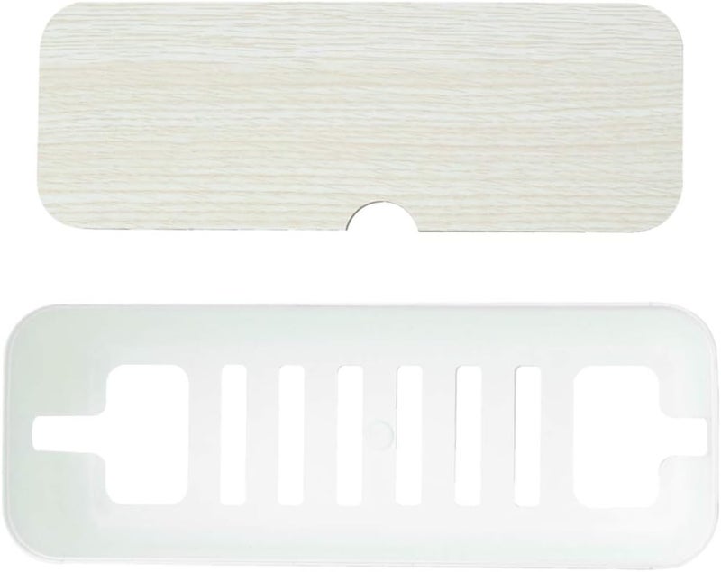STOBOK 1Pc Power Cord Storage Box Household Plastic Creative Cable Management for Desktop Home White - Image 4