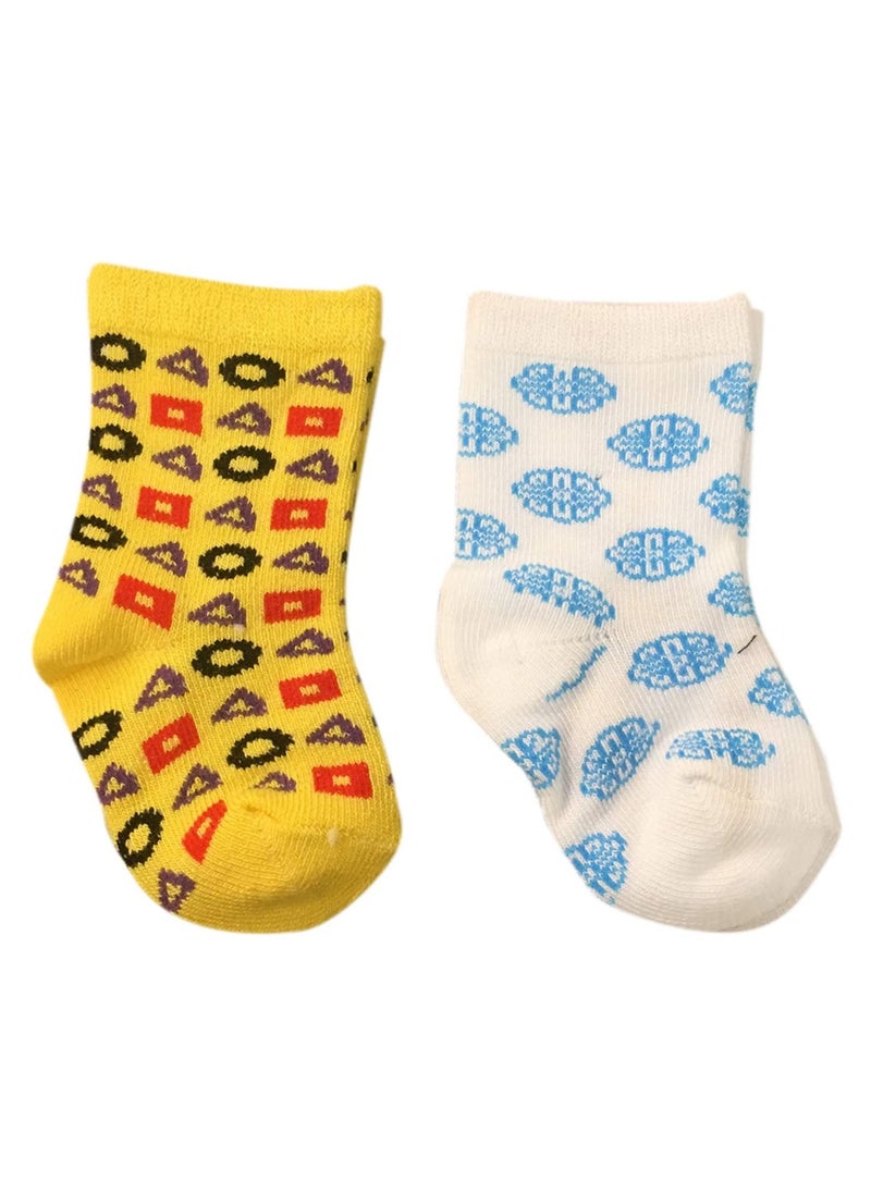Looney Tunes Tweety Bamboo Cotton Sock Printed Pack Of 2  White ,Yellow 6-12M  - Image 3