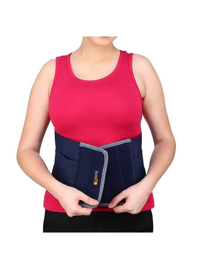 kossto Rubber abdominal belt after delivery for tummy reduction| Lumbo Sacral| Lower Back Pain Relief| Breathable Belt for Men and Women Universal (Waist-Small,Medium,Large,XL - Image 1