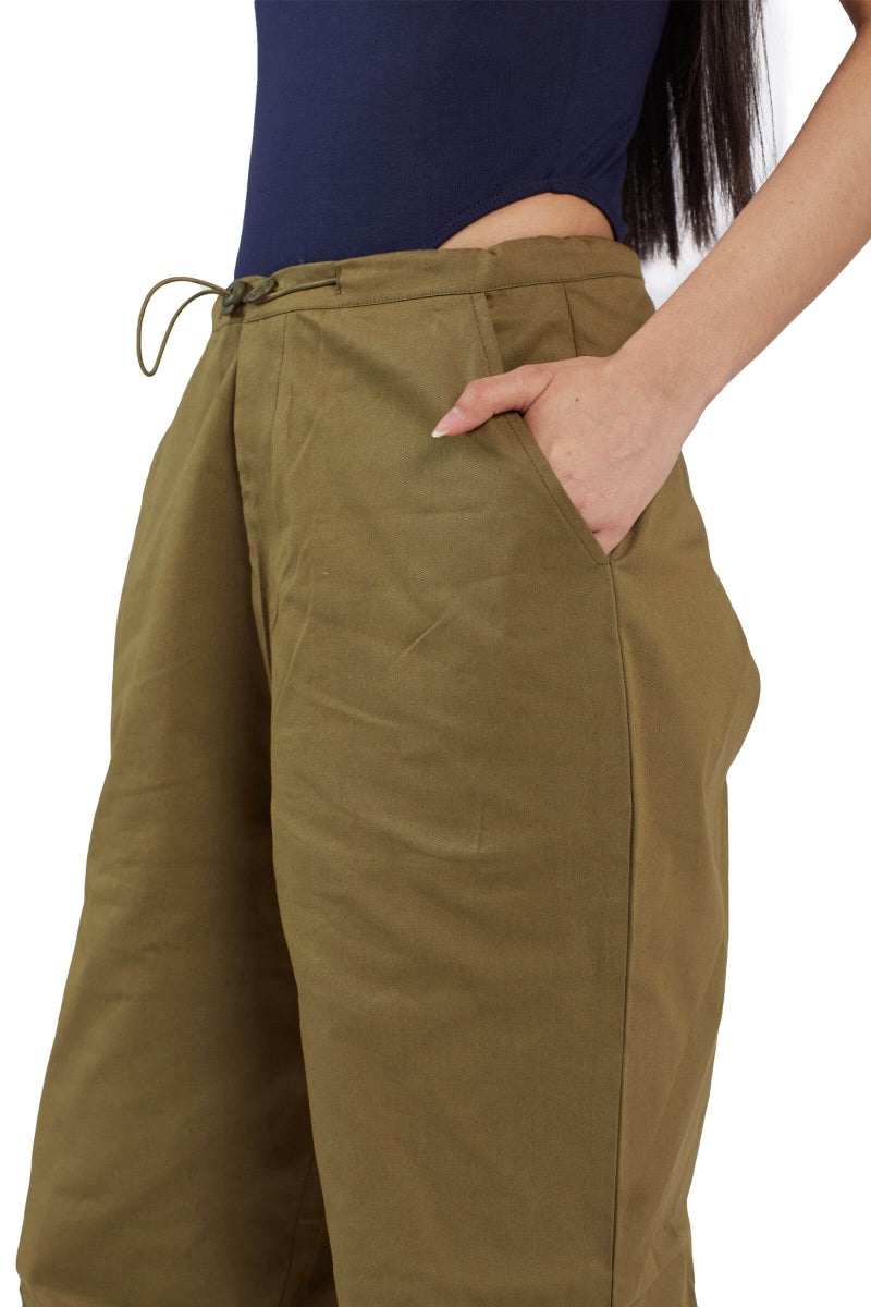 Bonkers Corner Olive Parachute Pants for Women's - Image 3