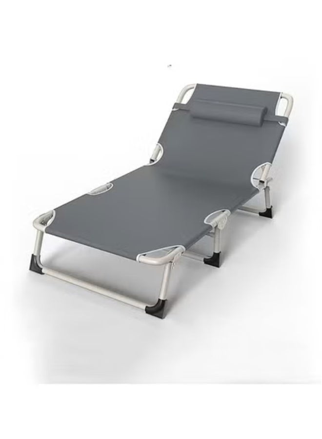 عام سرير قابل للطي متعدد الوظائف للترفيه في الهواء الطلق، سرير استراحة الغداء في المكتب، كرسي قابل للطي محمول - Image 5