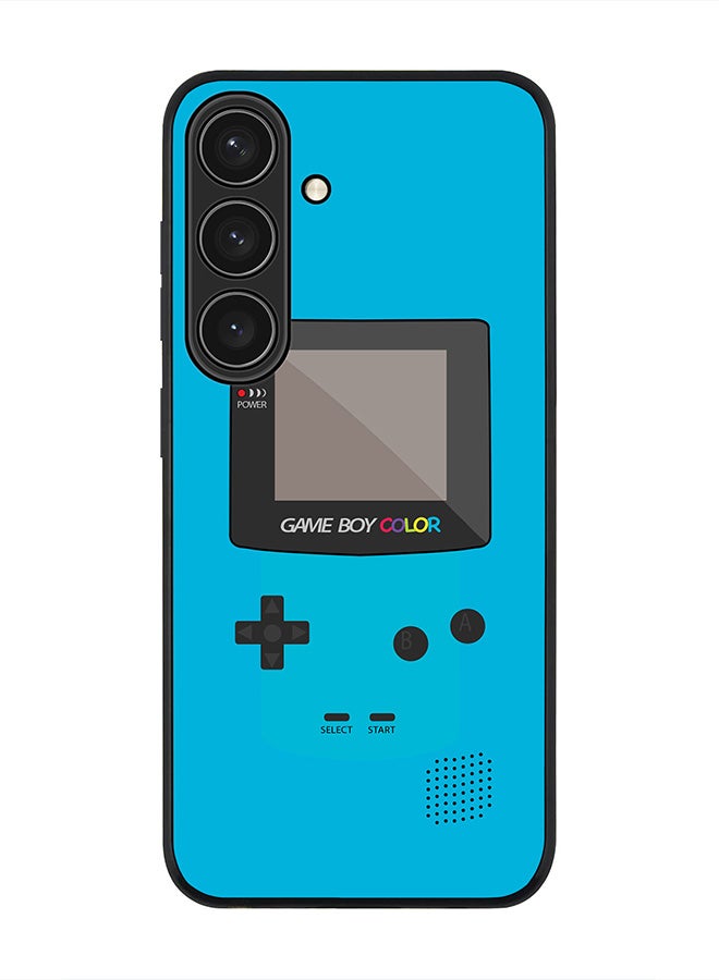 Stylizedd For Samsung Galaxy S25 5G Case,Slim fit Camera Protection, Shockproof Thin Phone cover  - Gameboy Color - Blue - Image 1