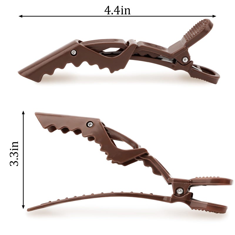 Ondder 24 Pack Alligator Hair Clips, Professional Clips for Hair Sectioning, Hair Styling Accessories for Women Men Girls Teensï¼ŒCoffee - Image 3