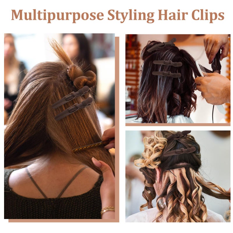 Ondder 24 Pack Alligator Hair Clips, Professional Clips for Hair Sectioning, Hair Styling Accessories for Women Men Girls Teensï¼ŒCoffee - Image 5