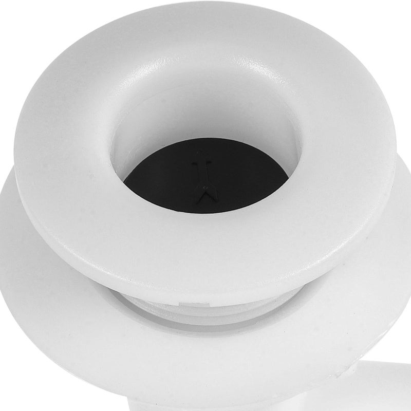 White Plastic 90 Degree Boat Scupper Drain Hull Water Outlet for Yacht Plumbing Drainage System - Image 4