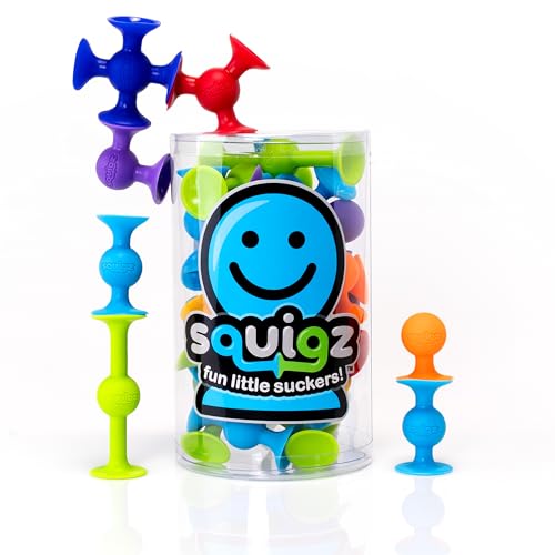 Fat Brain Toys Fat Brain Toys Squigz Starter Set 24 Piece Suction Bath Toys Sensory Toys for Kids 3 and Up 