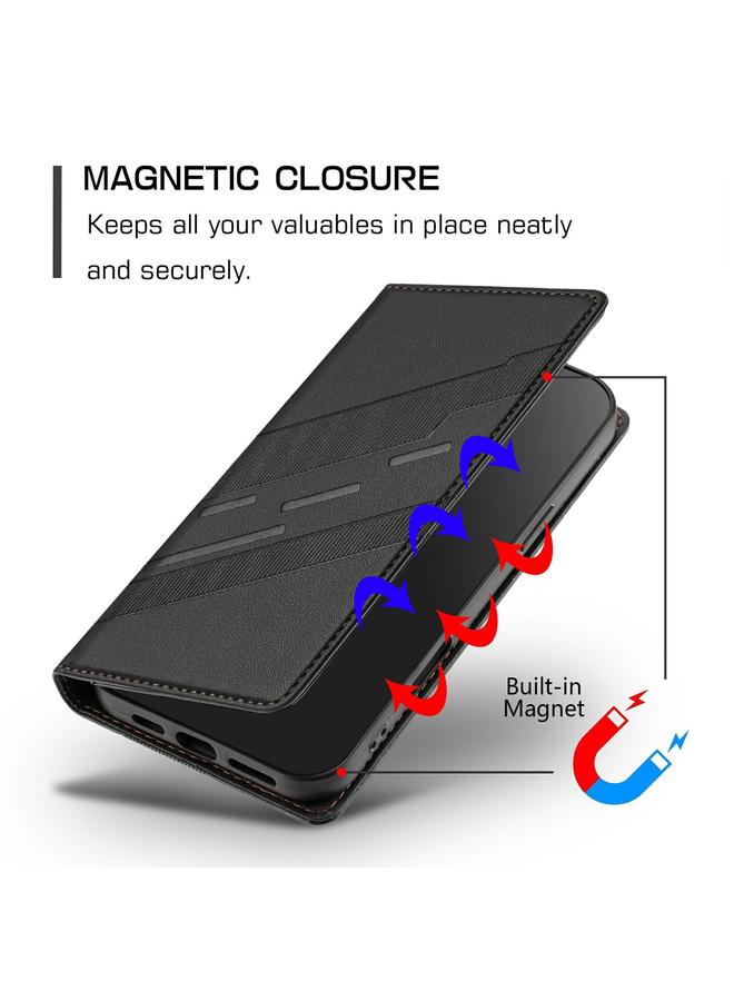 اس-توب جراب لهاتف Redmi 10 4G محفظة جلدية متعددة الوظائف منقوشة بتصميم كلاسيكي - Image 5