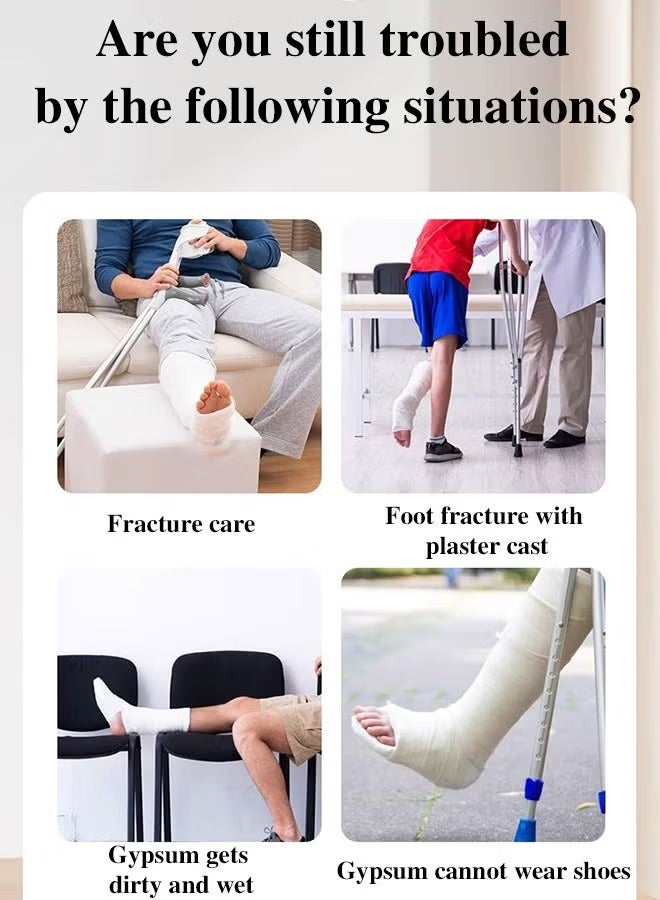 عربست صندلية صندلية لعلاج إصابات القدم، تورم القدم وتثبيت الكاحل، مضاد الانزلاق والليسار/اليمين Universal for Patients, Elders & Physiotherapy Needs. - Image 2