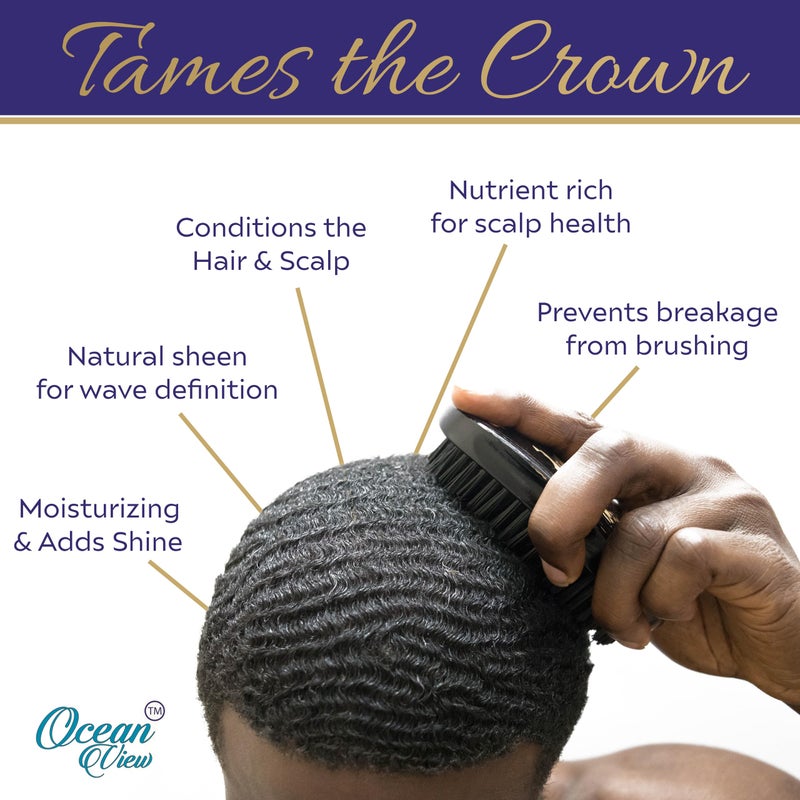 OCEAN VIEW DEEP WAVES POMADE Butter Love, 360 Wave Grease for Men Promotes Layered Waves, Moisture, Control and Silky Shine â€“ All Natural Wave Cream with Shea Butter and Beeswax for Wolfing (4 oz) - Image 2