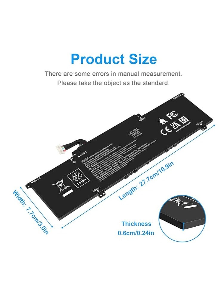 Terabyte بطارية لابتوب بديلة 51Wh 11.55V BN03XL لجهاز HP Envy X360 13-AY 13-AY0000 15 2020 سلسلة HP Pavilion 15-eh0011la 14-eh0008TU 14-eh0028TU 14-eh0003TX BN03XL L76 9965-2971 HSTNN-DB9N HSTNN-OB10 - Image 2