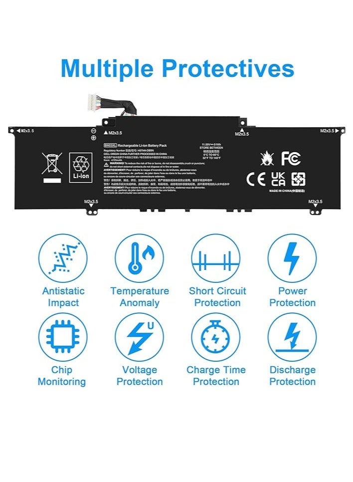 Terabyte بطارية لابتوب بديلة 51Wh 11.55V BN03XL لجهاز HP Envy X360 13-AY 13-AY0000 15 2020 سلسلة HP Pavilion 15-eh0011la 14-eh0008TU 14-eh0028TU 14-eh0003TX BN03XL L76 9965-2971 HSTNN-DB9N HSTNN-OB10 - Image 4