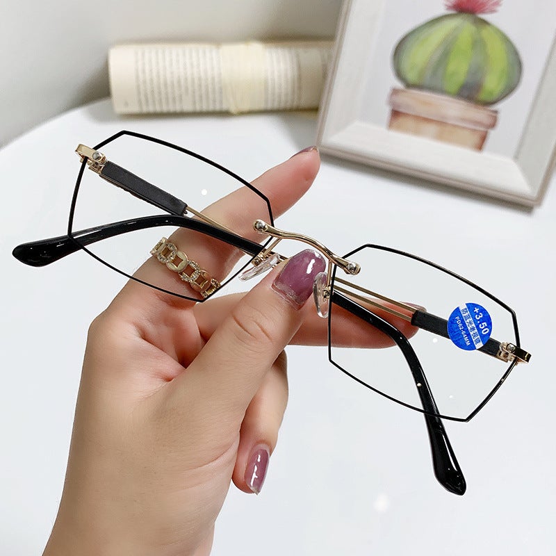 Anti-Blue Light New Style Frameless Paint Internet Popular Fashionable Style For Middle-Aged And Elderly Men'S Senile Sight High-Definition Senile Goggles - Image 4