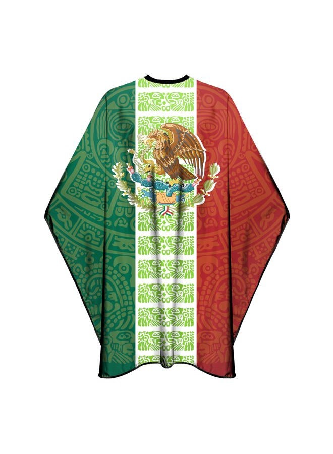 CapeshionPro Barber Capes for Men Hair Cutting Capes Salon Stylist Capes with Snaps Waterproof Professional Large Barber Hairdresser Gown Cape- 63”× 56”(MEXICO FLAG) - Image 2