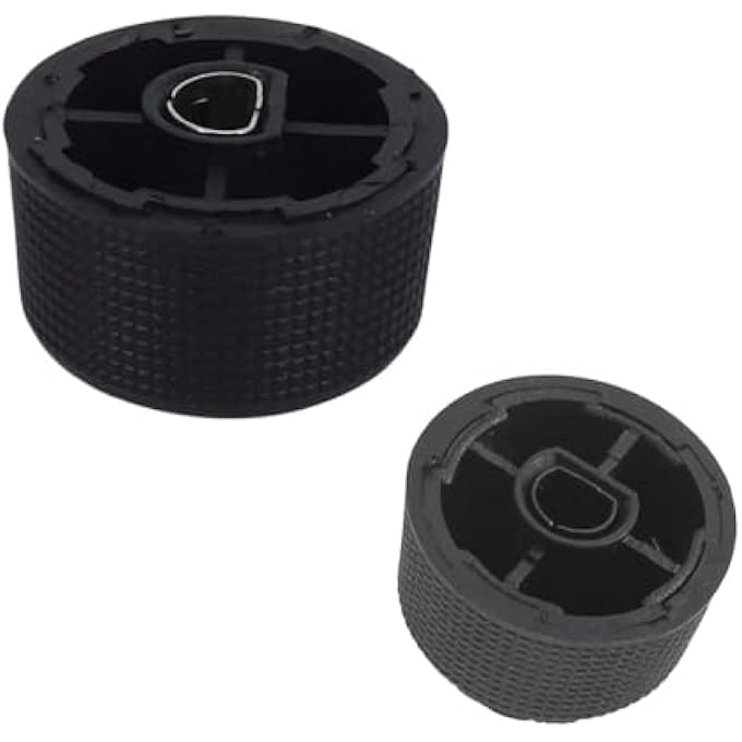 Bukela 2Pcs Car Radio Audio Control Knobs 3D Anti Slip Dial Tuner Volume Knob Replacement Plastic Plug In Buttons Compatible With Cadillac Chevrolet Gmc - Image 3