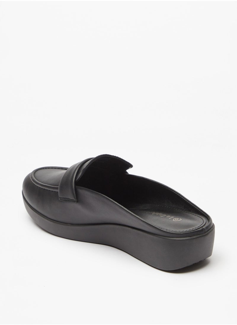 Le Confort - Womens Solid Slip On Mules With Flatform Heels - Image 1