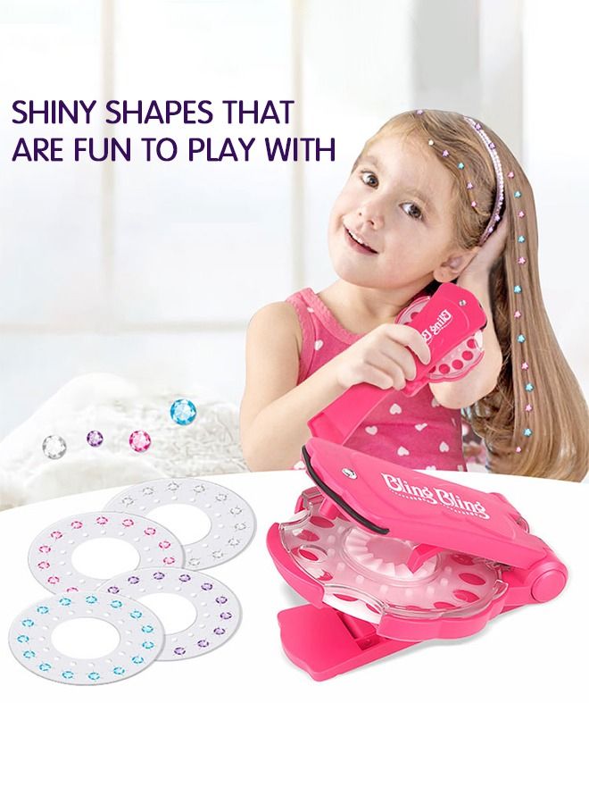 GROIC Hair Decorative Set, Dressing Toy，Girls Stick Drill Toy with Rhinestones, Bling Makeup Toy, Comes 180 Sparkling Gems  - Image 2