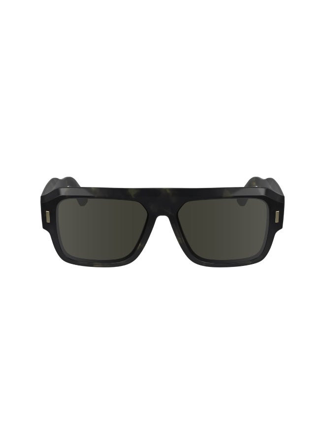 CALVIN KLEIN FULL RIM ACETATE CALVIN KLEIN SUN CK24501S 5615 (341) KHAKI HAVANA - Image 3