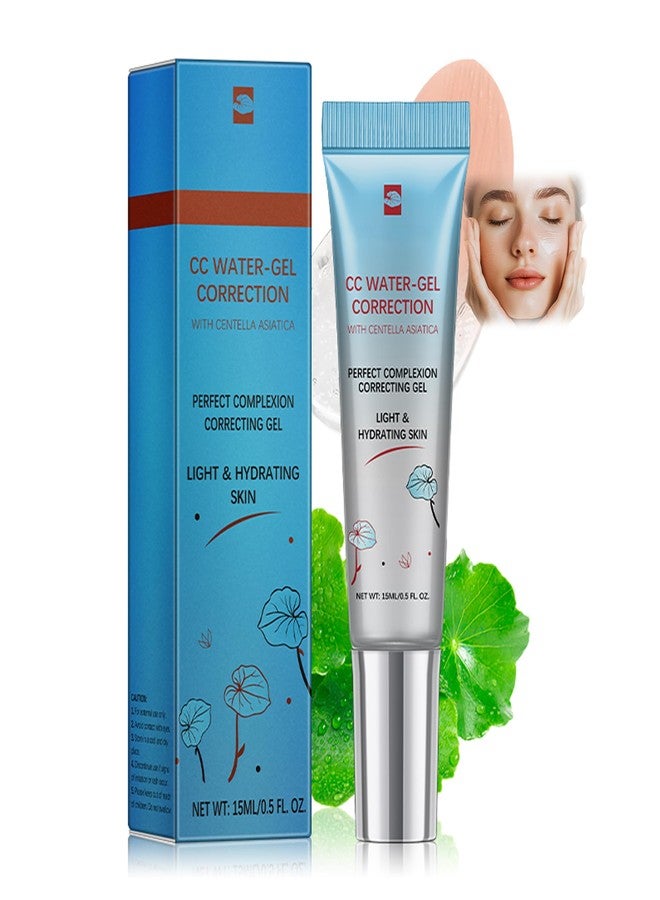 BEUKING CC Water-Gel Correcting Cream, Centella Asiatica Full Coverage Foundation Corrects Moisturizes Skin, Blurs Pores, Even Skin Tone Light Makeup and Skin Care Foundation for Women, 0.5oz, 03 - Image 1