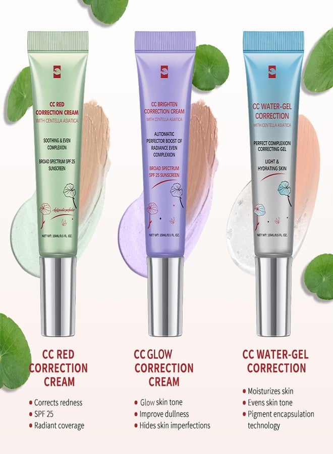 BEUKING CC Water-Gel Correcting Cream, Centella Asiatica Full Coverage Foundation Corrects Moisturizes Skin, Blurs Pores, Even Skin Tone Light Makeup and Skin Care Foundation for Women, 0.5oz, 03 - Image 5