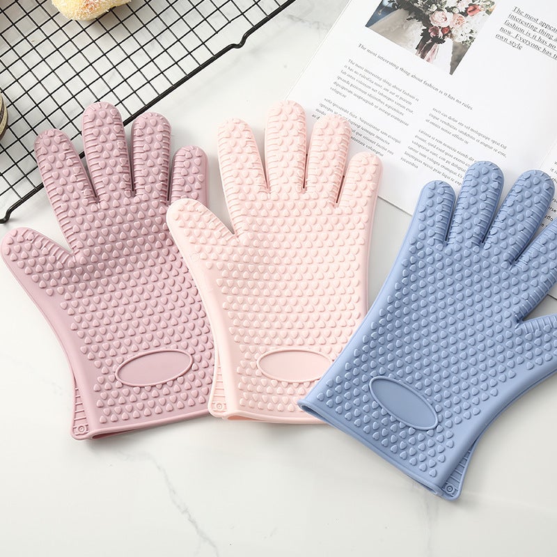 Thickened Silicone Oven Mitts Heat Resistant 95g pure silicone [color multiple choice] 95g pure silicone [color multiple choice]