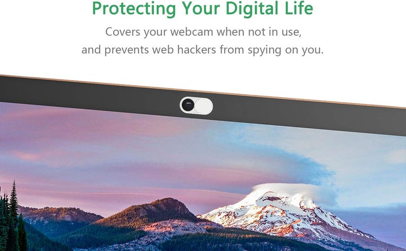 CloudValley Webcam Cover Slide, 0.023 Inch White, Web Camera Cover for MacBook Pro, MacBook air, Laptop, iMac, Desktop, PC, iPad, iPhone 8/7/6 Plus, Privacy Protection, Ultra-Thin[2 Packs] - Image 4