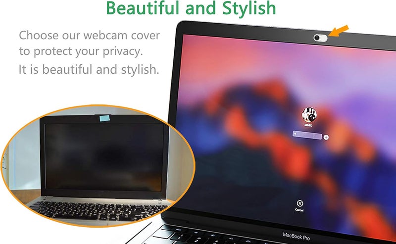 CloudValley Webcam Cover Slide, 0.023 Inch White, Web Camera Cover for MacBook Pro, MacBook air, Laptop, iMac, Desktop, PC, iPad, iPhone 8/7/6 Plus, Privacy Protection, Ultra-Thin[2 Packs] - Image 5