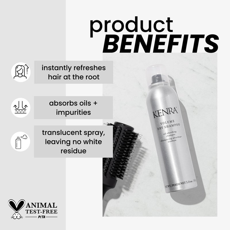 Kenra Professional Volume Dry Shampoo | Oil Absorbing Spray | All Hair Types | 5 oz (2-Pack) - Image 1