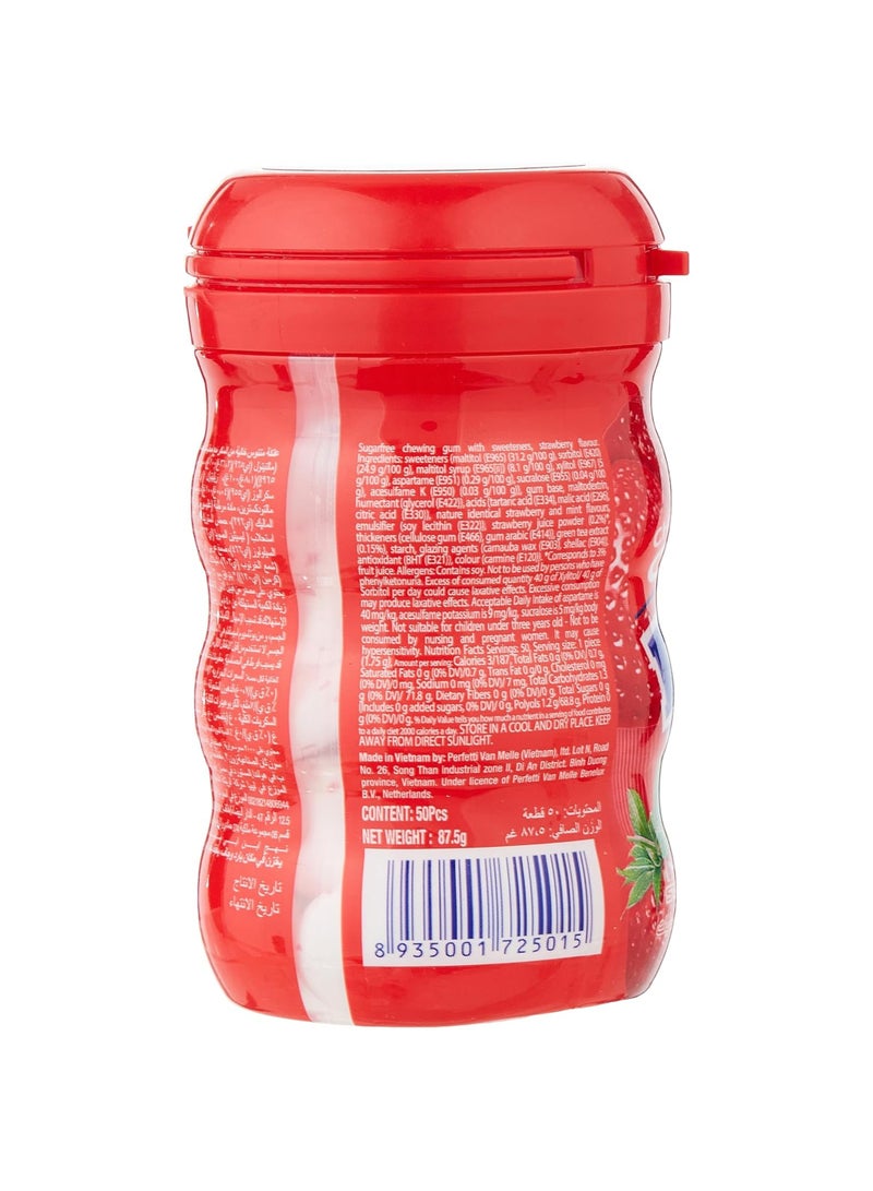 Mentos Pure Fresh Strawberry Sugar-Free Chewing Gum 87.5g - Image 2