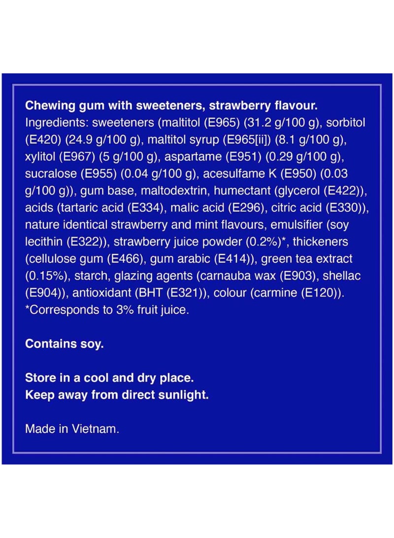 Mentos Pure Fresh Strawberry Sugar-Free Chewing Gum 87.5g - Image 4