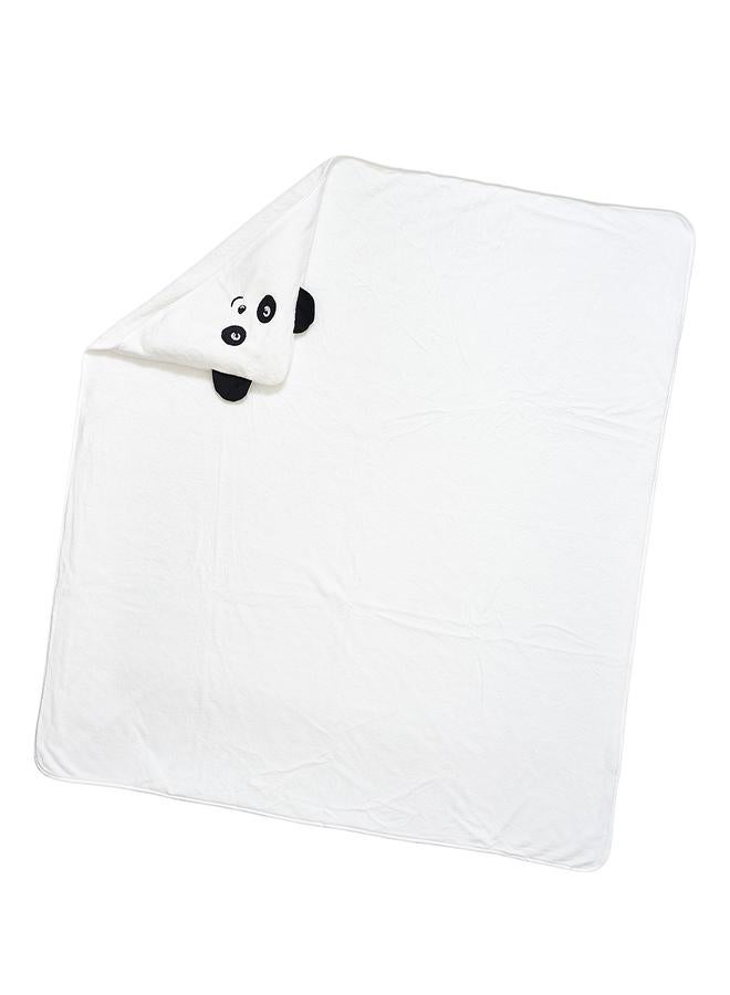 babyqlo Cream Panda Hooded Baby Bath Towel Wrap - Image 5
