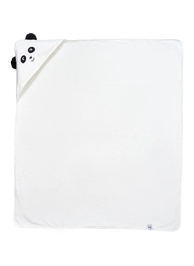 بيبي كلو Cream Panda Hooded Baby Bath Towel Wrap