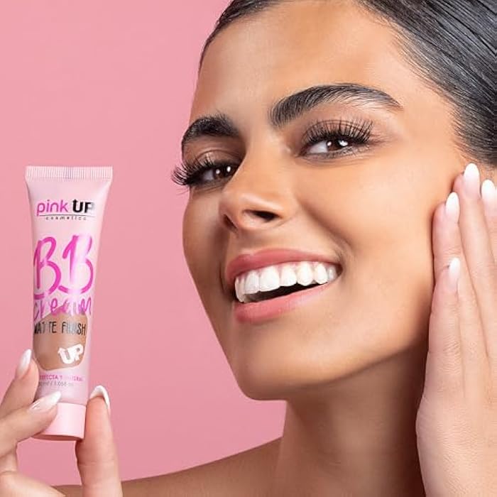PINK UP BB Cream Matte Finish | BB Cream| Face Make Up | Foundation | Unifies your skin tone in a natural way | Light coverage makeup | Moisturizing | Matte finish | Color Medium | Model PKBBC02 - Image 4