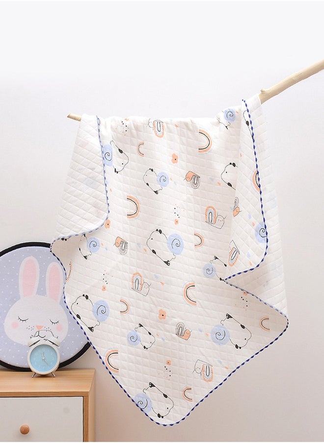 Berma Baby Baby swaddle, newborn bathrobe, super soft newborn swaddle, 80*80cm bed blanket, children's quilt, baby stroller blanket, soft hug blanket, super absorbent blanket, light, foldable (flower)  - Image 3