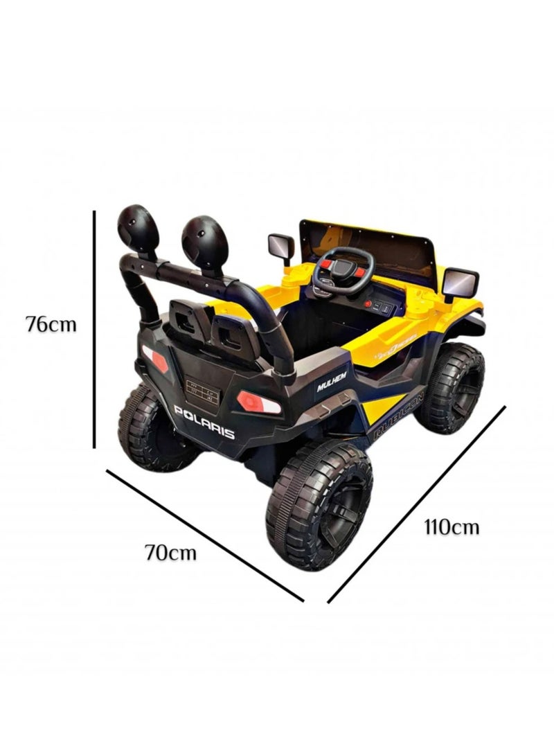 MULHEM Double Power Large Jeep Electric Car for Kids 2-7 Years Remote And Manual Control Gender Neutral 12V Motors - Image 3