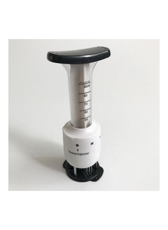 Meat Needle Marinade Tenderizer Syringe Sauce Injector White/Black 22.5cm - Image 1