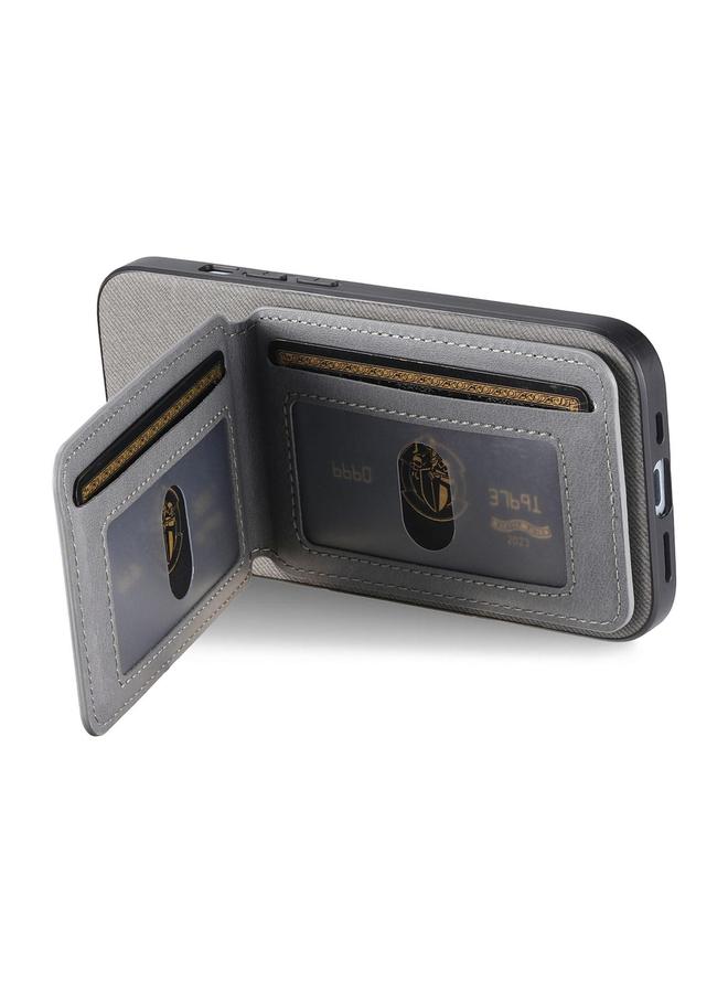 S-TOP Case For Samsung Galaxy A36 Twill Fabric Leather Vertical Flip RFID Card Bag Phone Case - Image 3