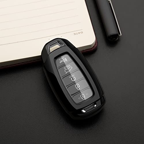 Tengare Car Key Fob Cover Compatible with Hyundai Key Case Protector Keychain Holder - Image 2
