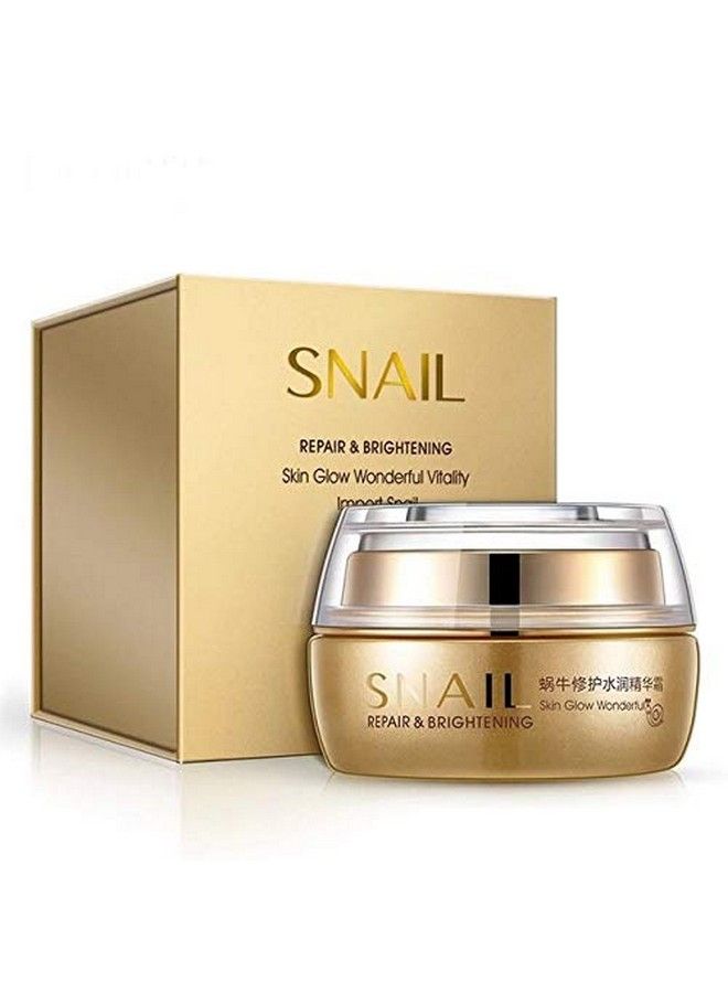 BIOAQUA Snail Mucus Repair Moisturizing Replenishing Cream Skin Glow Wonderful Vitality Impart 50G - Image 3