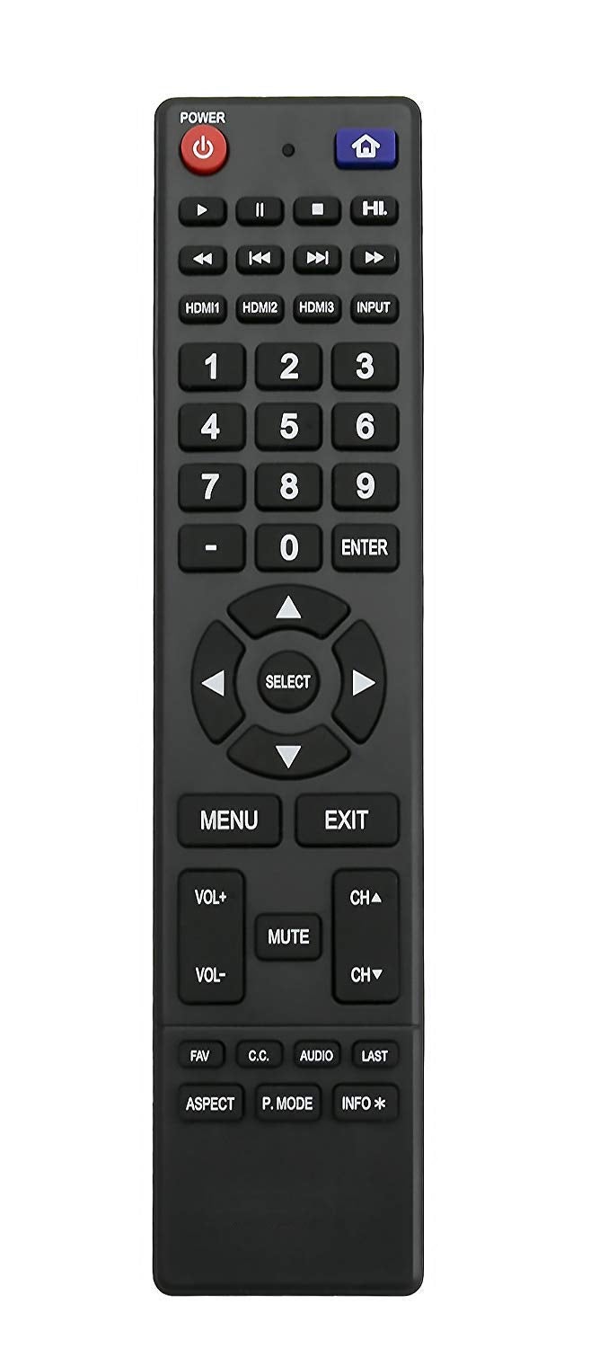 AULCMEET New 850125633 Replaced Remote fit for HITACHI LED LCD TV LE32A509 LE32E6R9 Le39a309 LE43A509 LE43A509A LE43A6R9 LE49A509 LE49A6R9 LE50A3 LE50A6R9 LE50A6R9A LE55A6R9 LE55A6R9A - Image 1