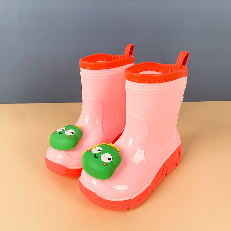 Children'S Rain Boots, Women'S Detachable Cartoon Water Shoes, Non-Slip Waterproof Rain Boots, Toddlers, Small And Medium-Sized Children, Baby Boys' Boots - Image 1