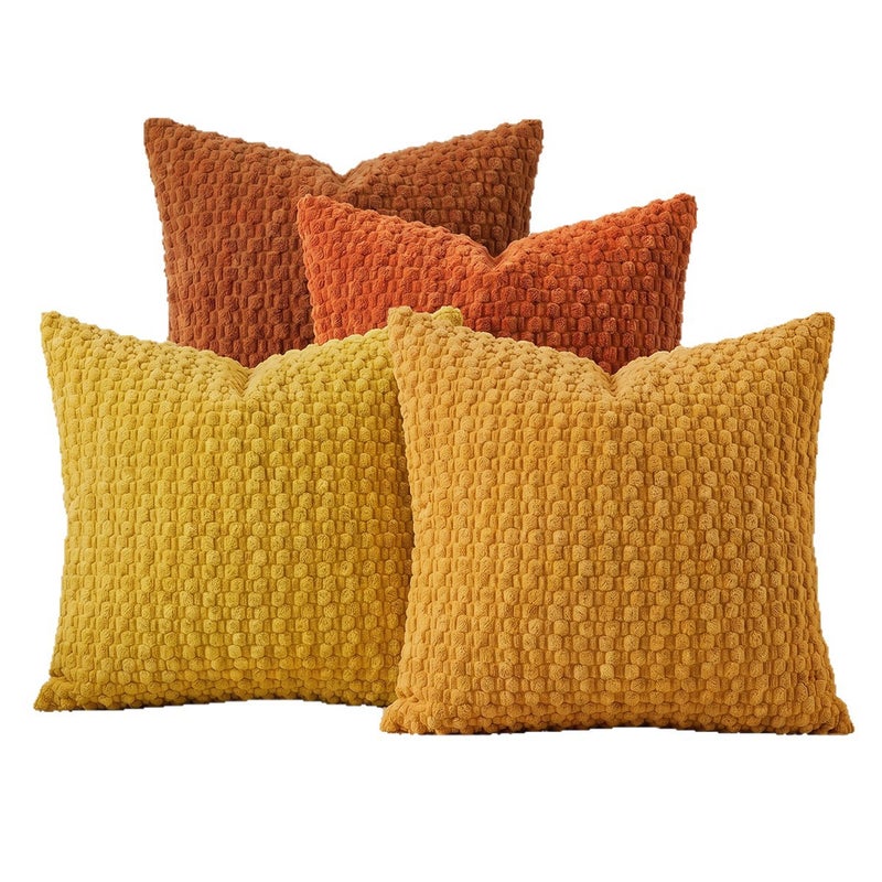 Solid Bubble Velvet Pillow Cover - Image 5