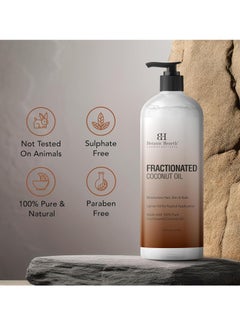 Botanic Hearth Botanic Hearth Fractionated Coconut Oil For skin 16 fl oz | Liquid Carrier Oil for Diluting Essential Oils - Skin, Lip, Body & Hair Oil Moisturize  - Image 3