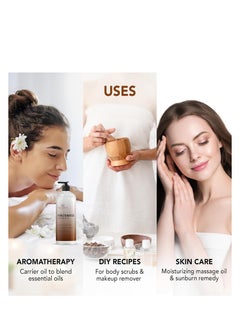 Botanic Hearth Botanic Hearth Fractionated Coconut Oil For skin 16 fl oz | Liquid Carrier Oil for Diluting Essential Oils - Skin, Lip, Body & Hair Oil Moisturize  - Image 4