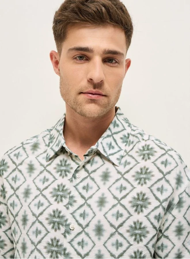 THE BEAR HOUSE Men's Shirt for Casual and Formal Wear | Classic Button-Down Style for Office, Daily Use, Travel, Events & All-Season Outfits | Versatile & Stylish Wardrobe Essential for Every Occasion