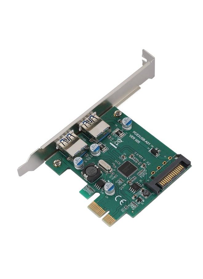 PCI-E to 2*USB3.0 ASM1042A Converter Extender Adapter Card Support UASP SATA Interface
